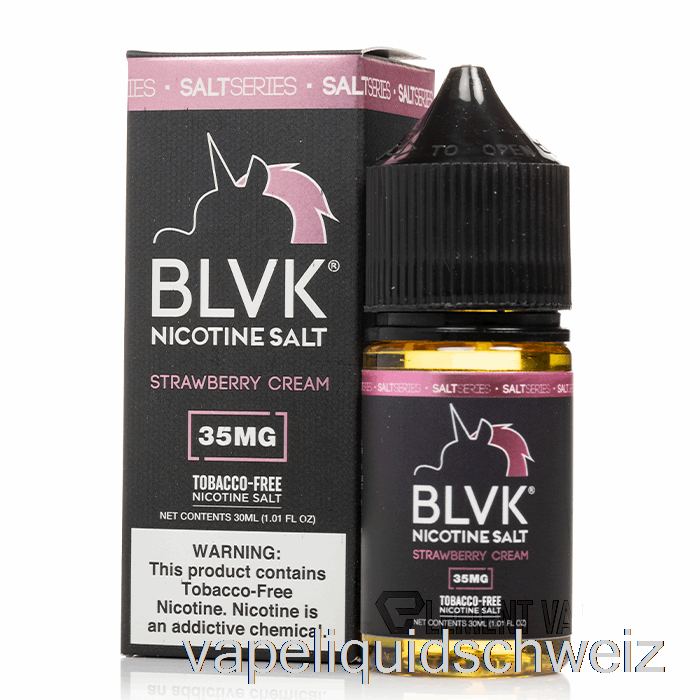 Erdbeercreme Nikotinsalz - Blvk - 30ml 50mg Vape Ohne Nikotin